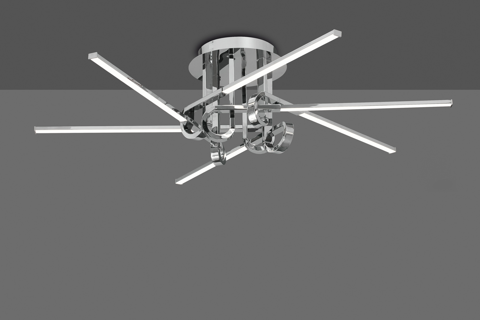 Cinto Polished Chrome Ceiling Lights Mantra Semi Flush Fittings